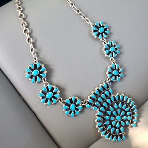 Sterling and Turquoise Necklace